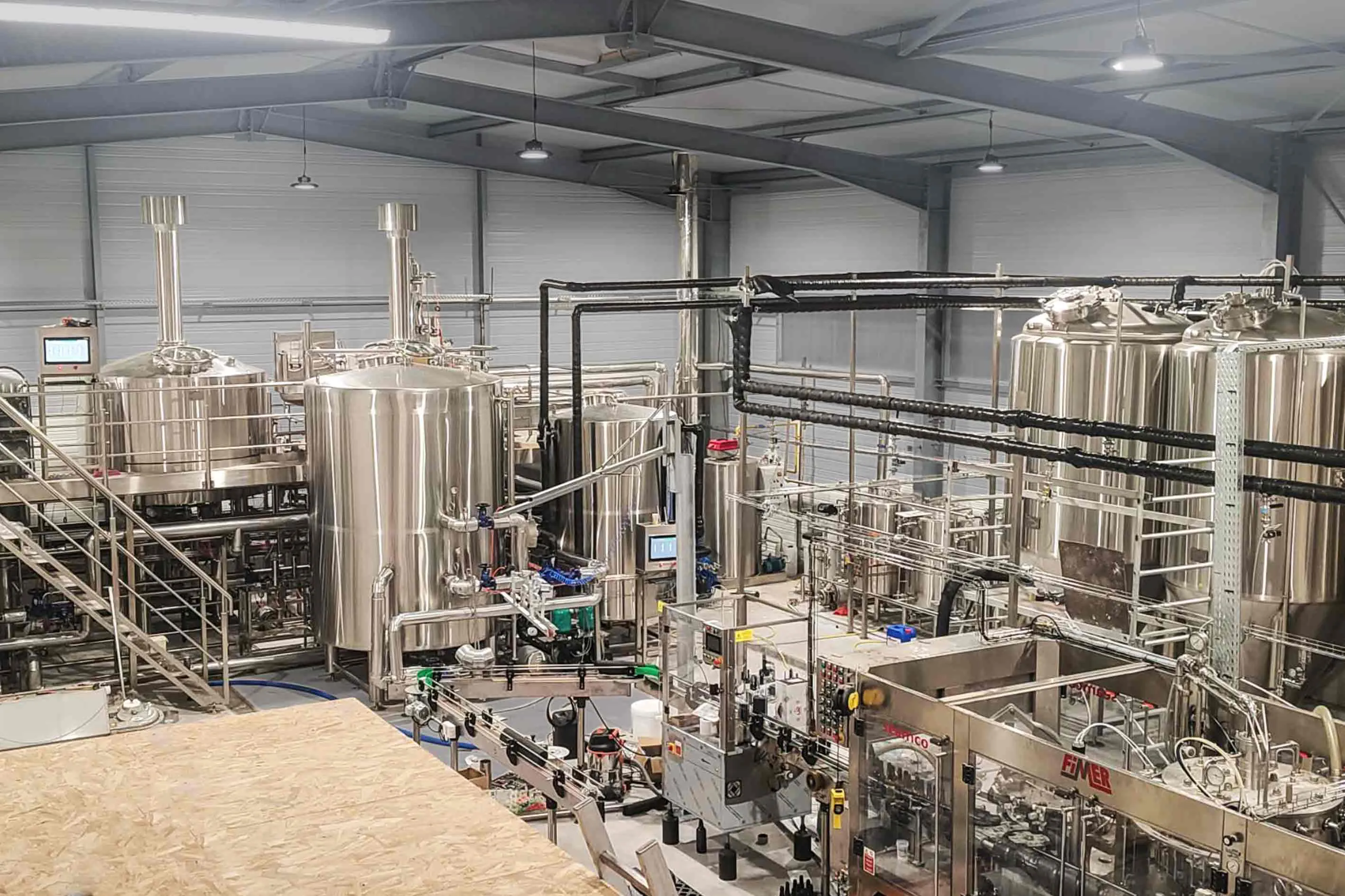 Zeyu complete turnkey brewery system installation at customer site