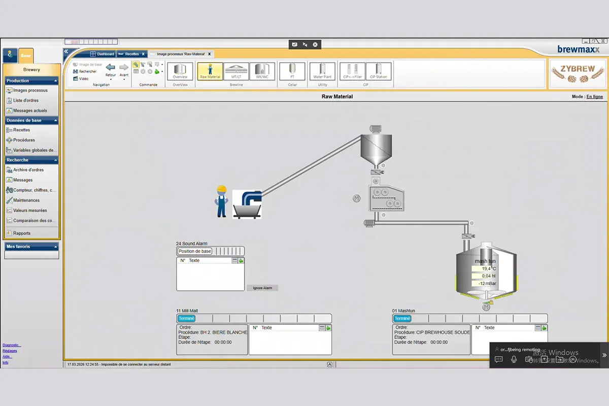 Brewmaxx MES for batch management