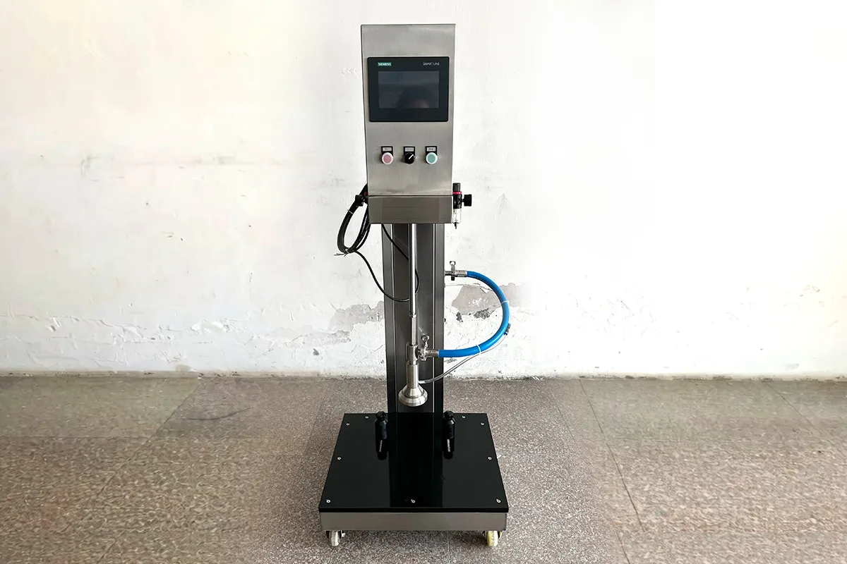Entry-level single head keg filler for micro craft brewery production