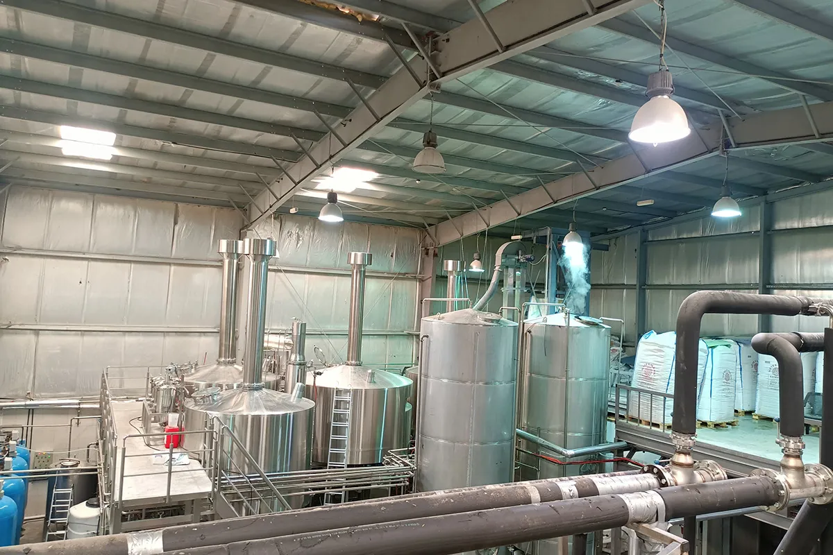 100HL brewhouse system for commercial beer production