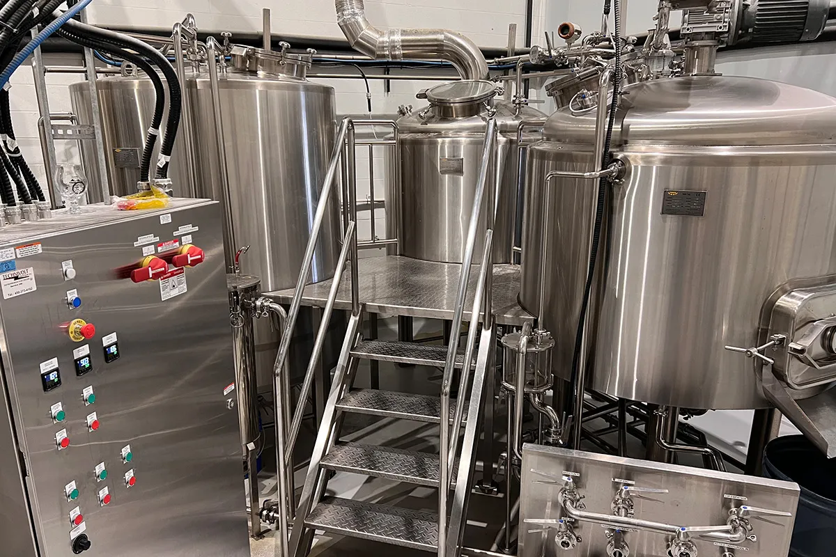 PLC automated control panel of 10BBL brewhouse unit