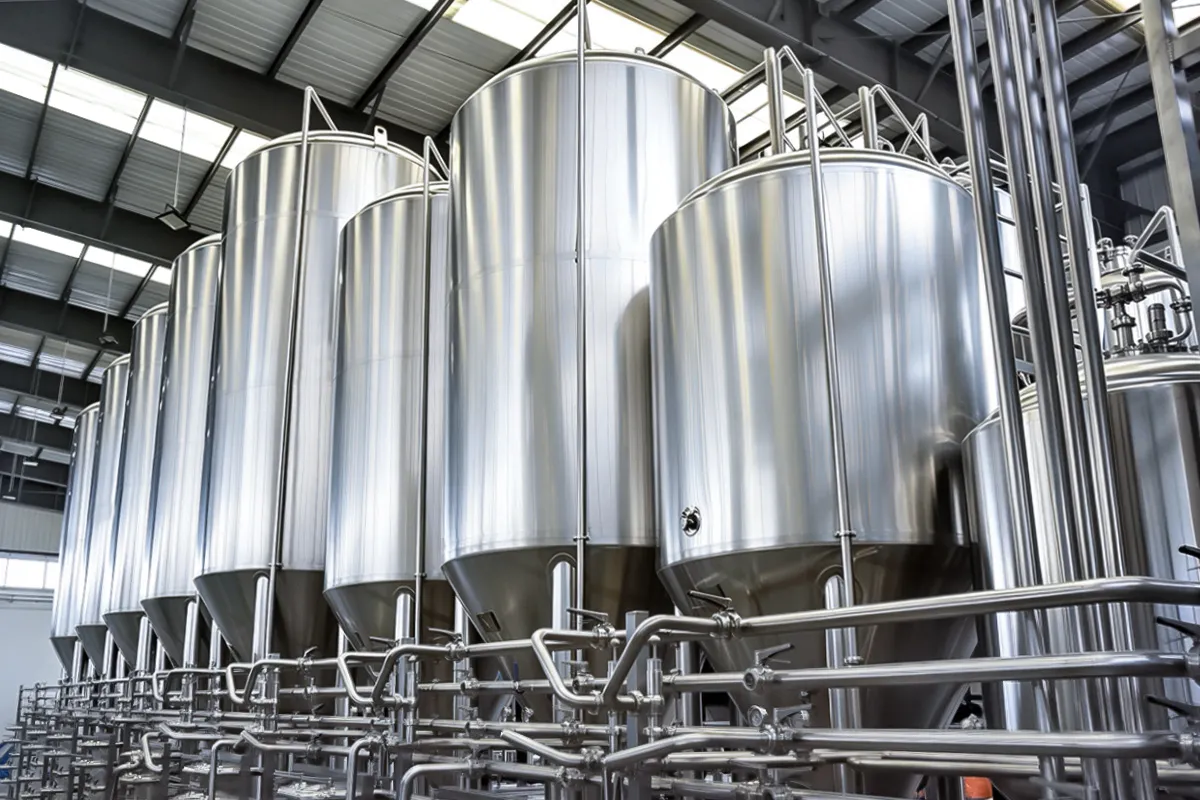 Complete 5 vessel brewhouse with mashing lautering boiling whirlpool