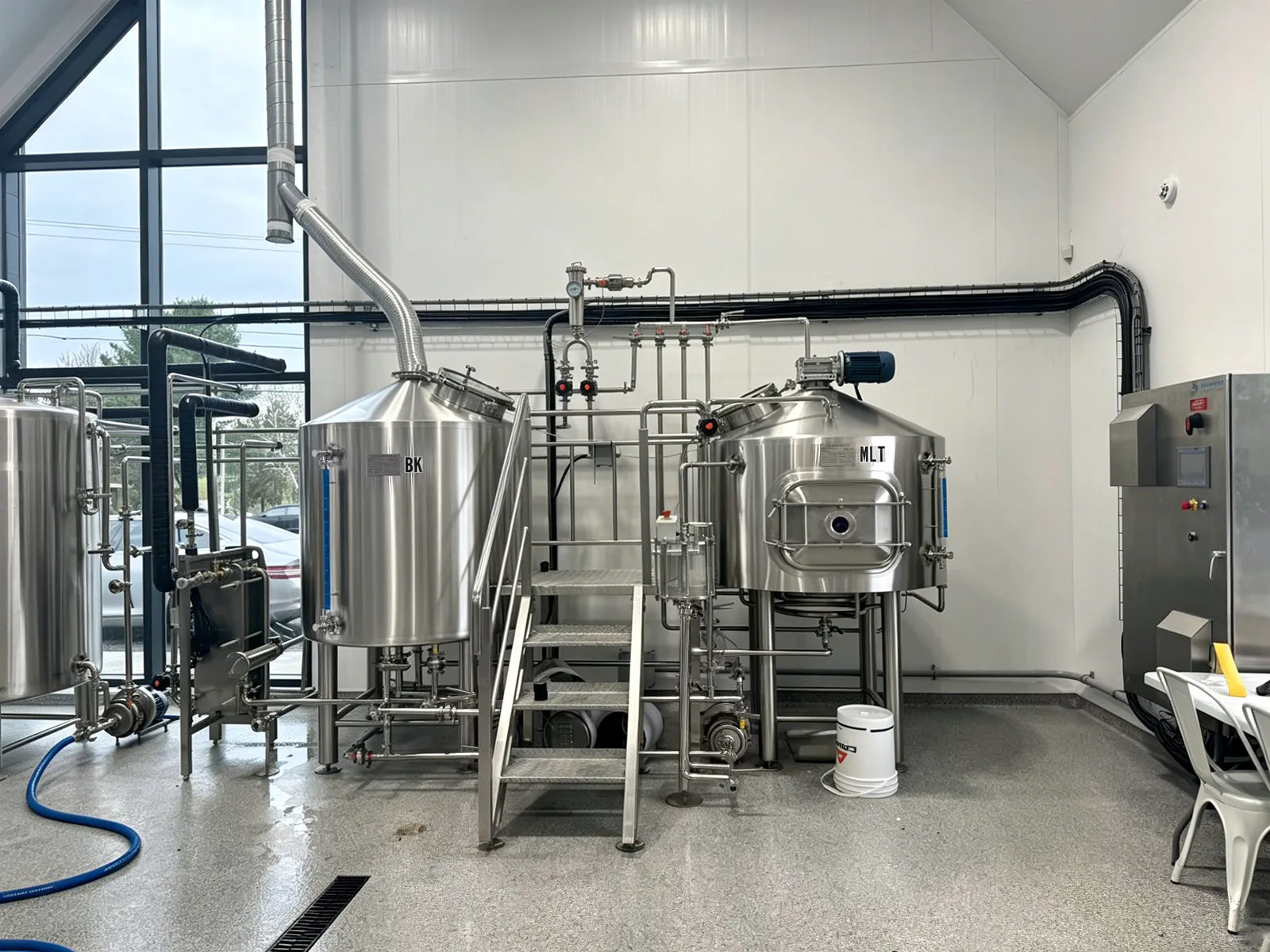 5BBL two vessel brewhouse compact craft beer brewing equipment