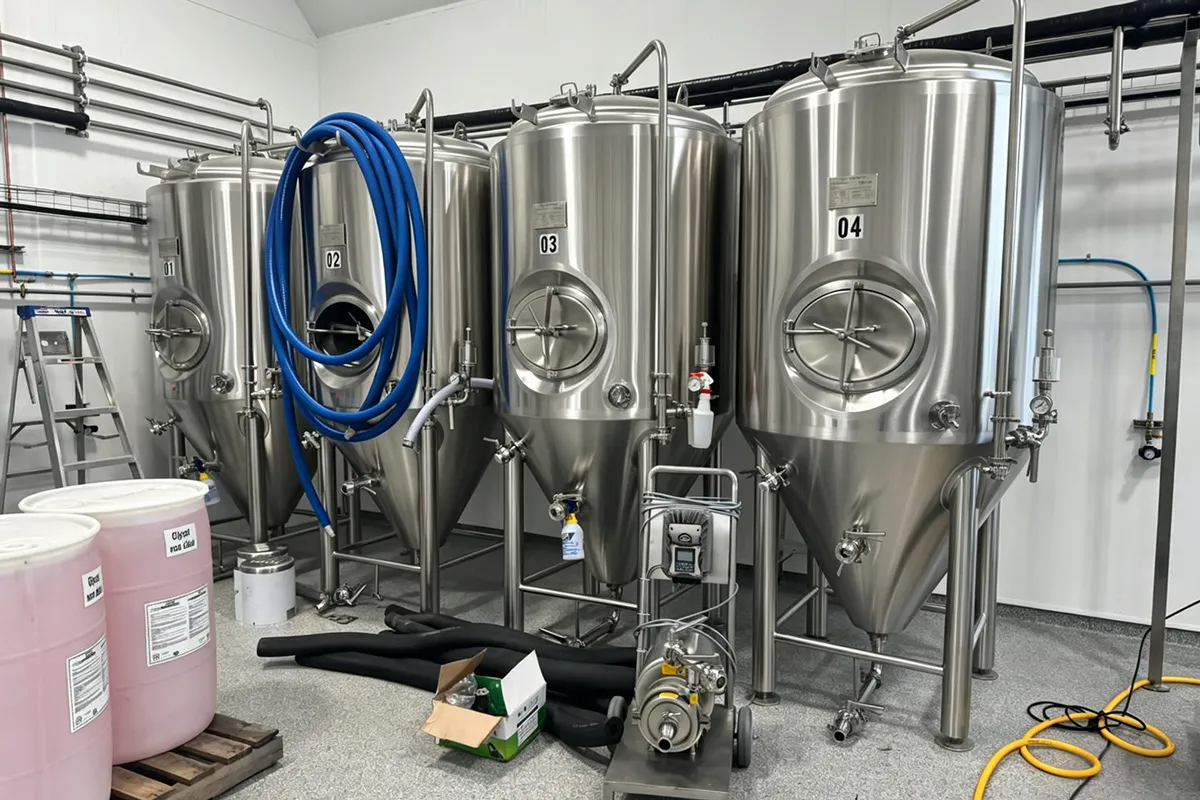 Stainless steel 5 barrel two vessel brewhouse for micro brewery