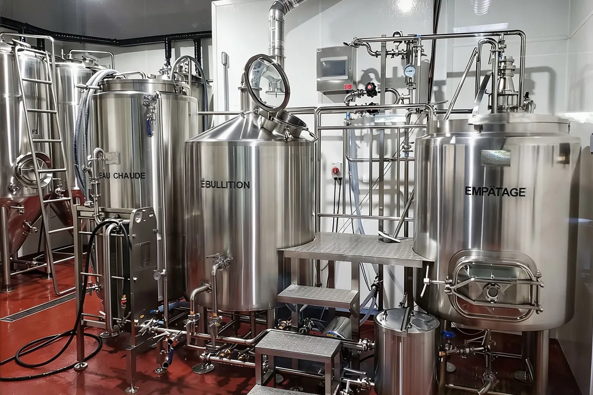 Electric heating 5BBL brewhouse two vessel brewing unit