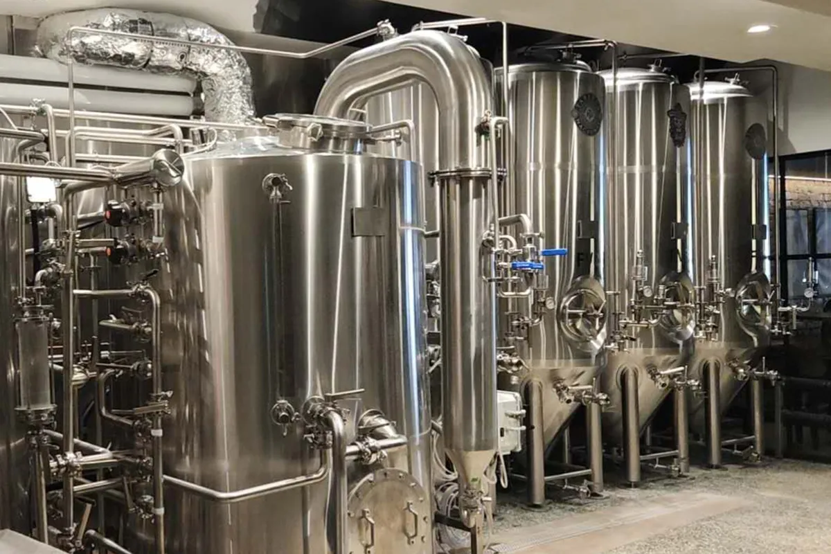 Semi-automatic control panel of 7BBL brewouse system
