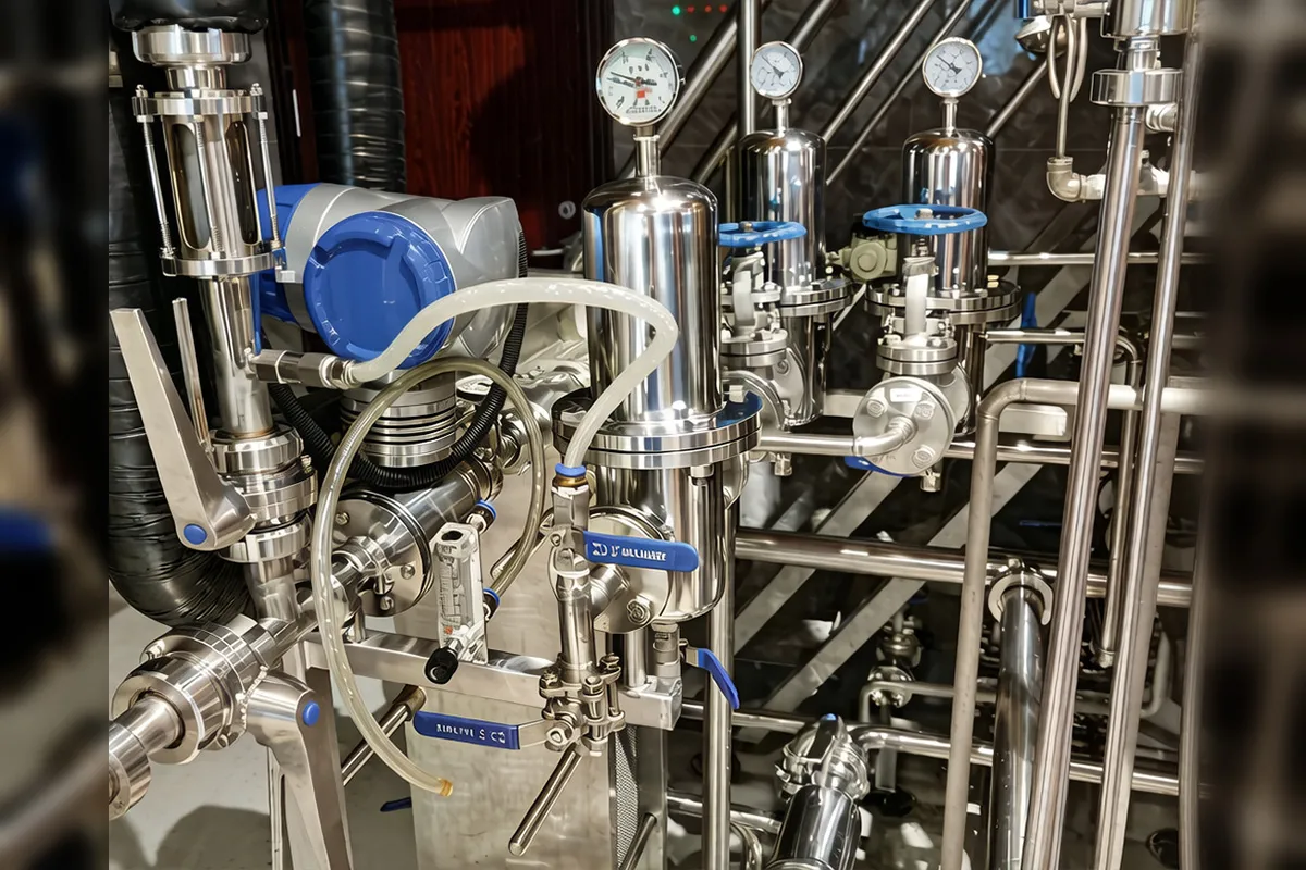 Control panel of semi-automatic combined brewhouse system