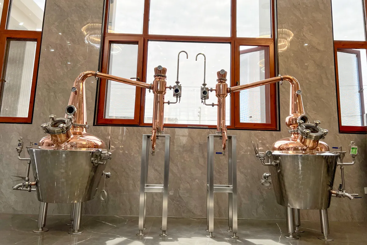 ZYB Craft 100L+70L double pot distillation equipment full system