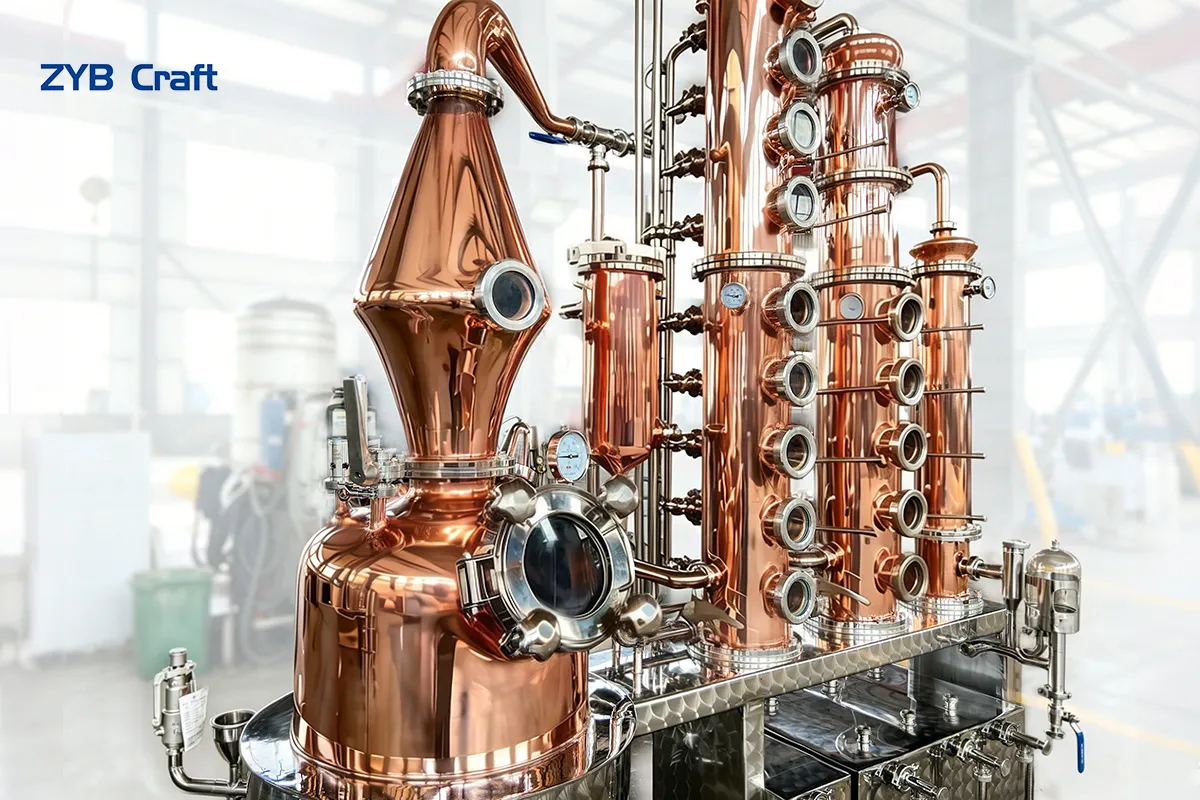 Multi purpose distiller for whiskey vodka gin and brandy production