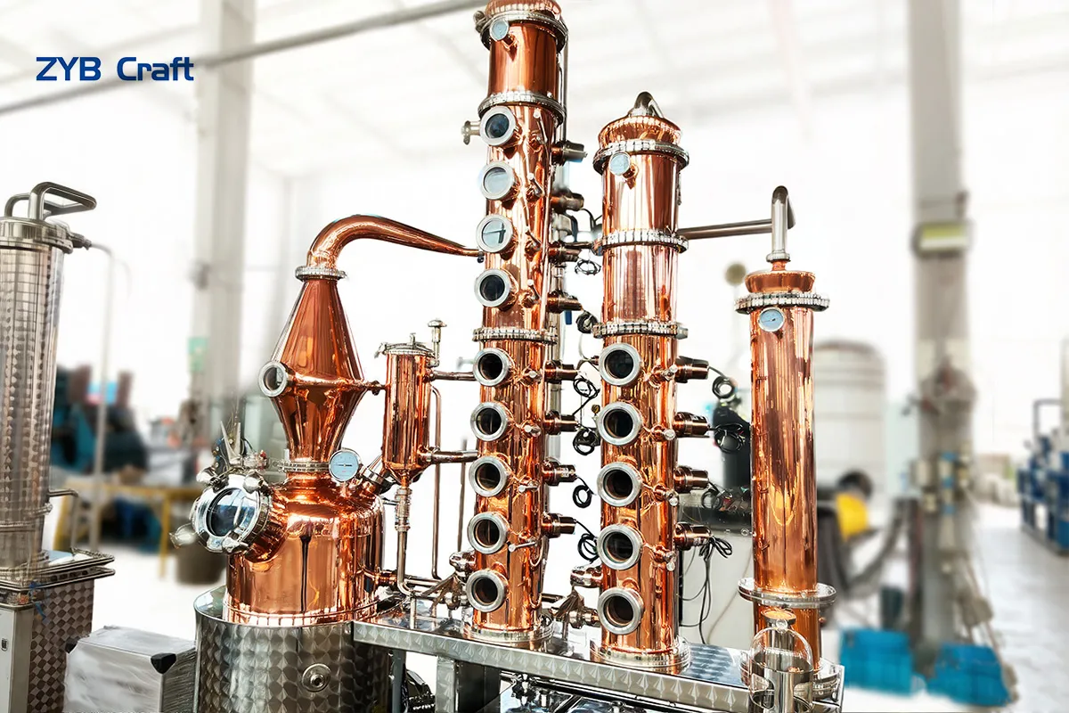 100L pilot distillation equipment with digital control panel