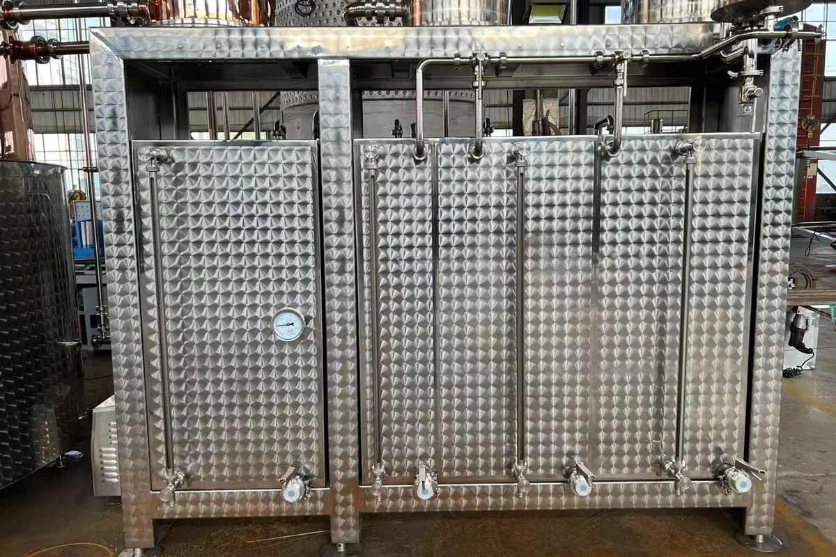 SUS304 stainless steel large scale commercial distillation system