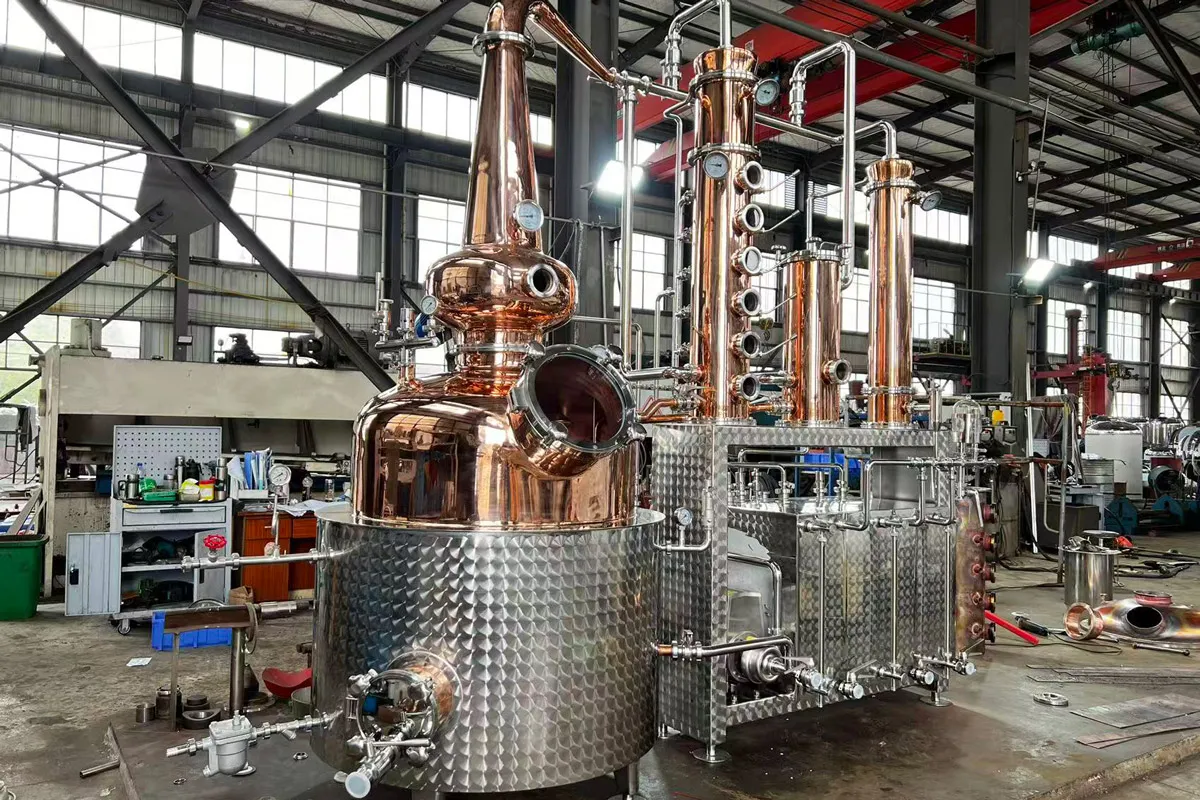 500L multi purpose distiller for high-volume whiskey vodka gin production