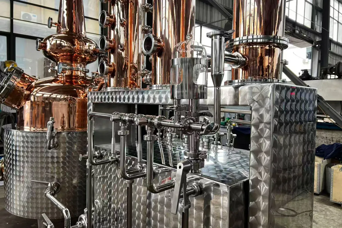 Industrial distillation equipment with advanced digital control panel