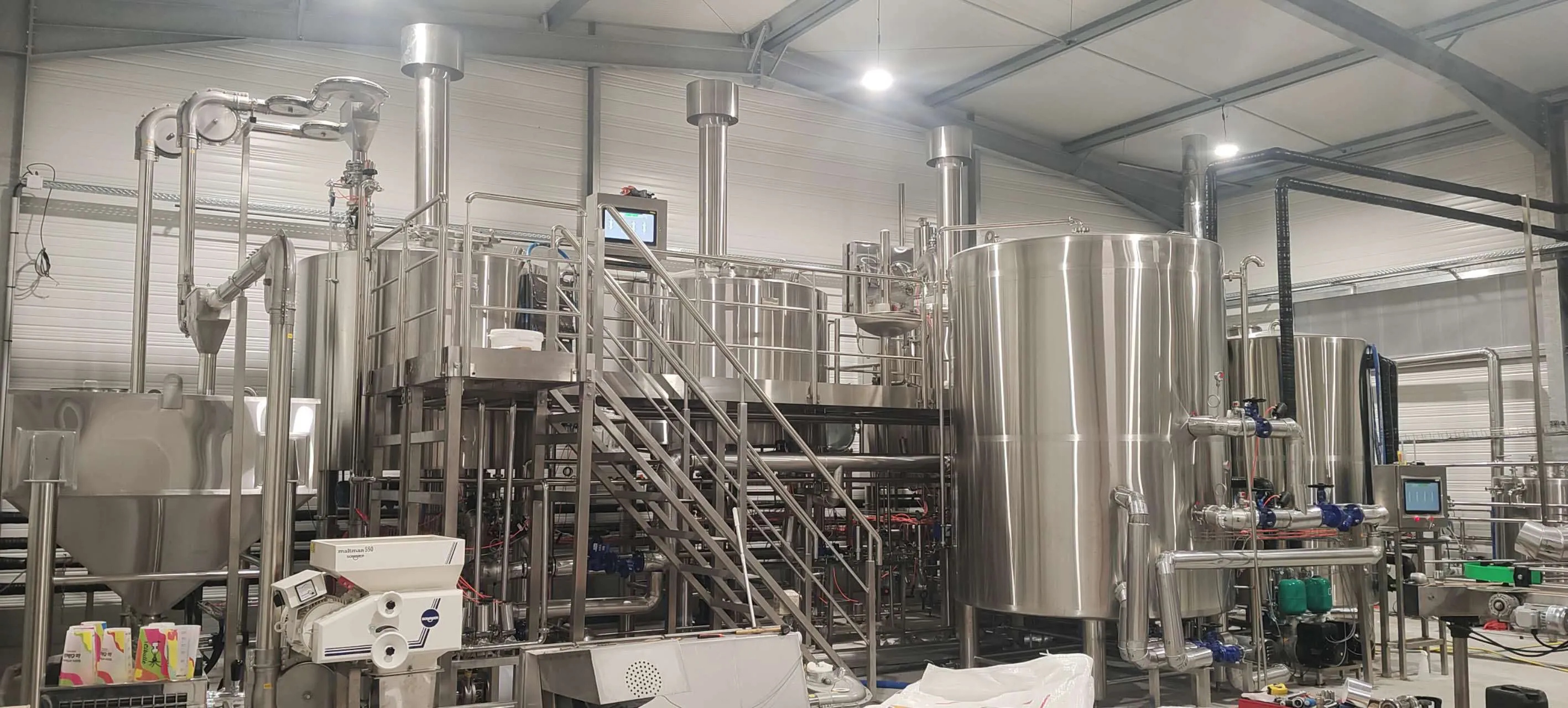 brasserie la cibulle 20hl auto brewing system complete installation in maille vendée france