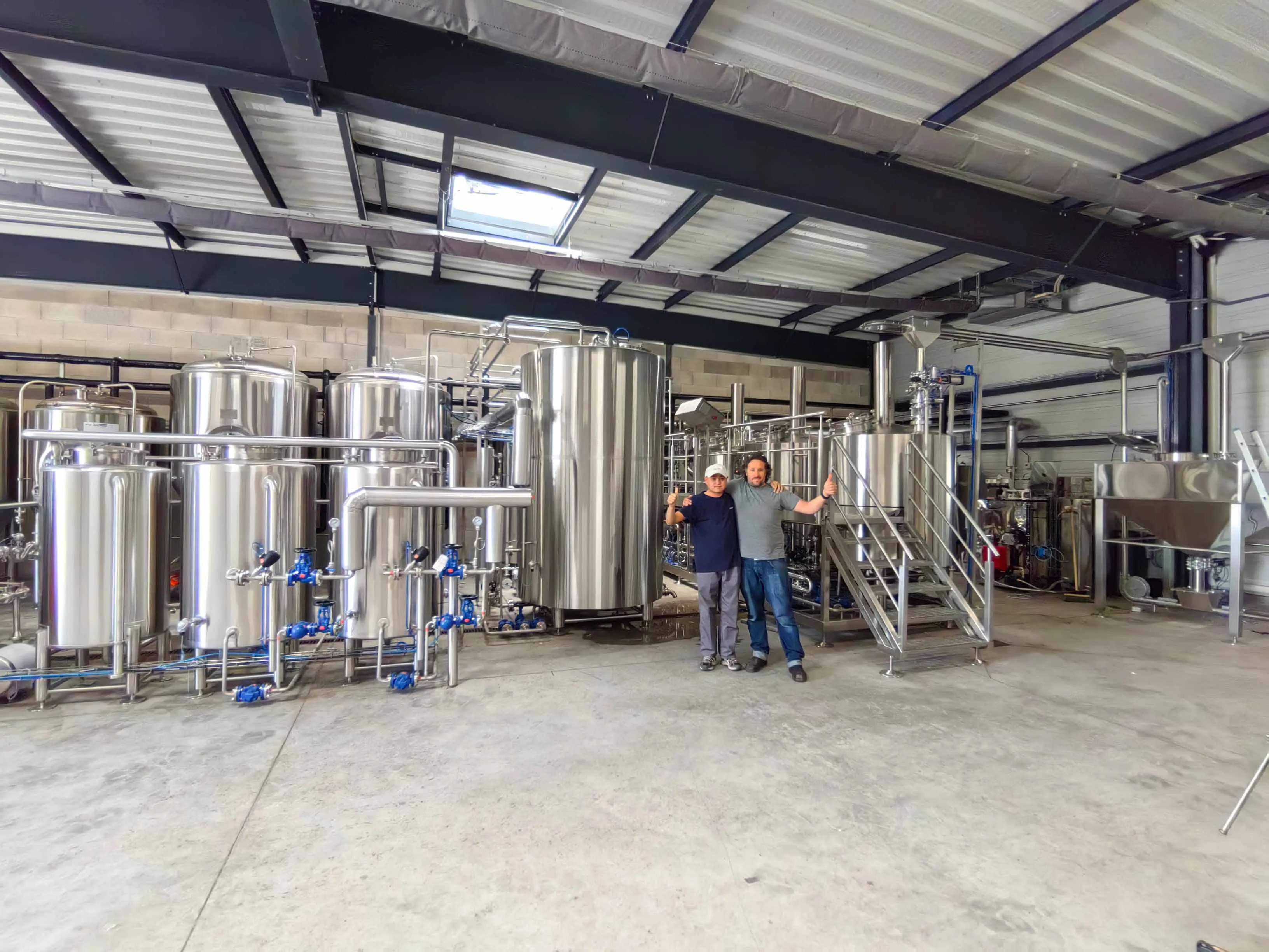 brasserie vif 10hl auto brewing system complete installation in beaune france