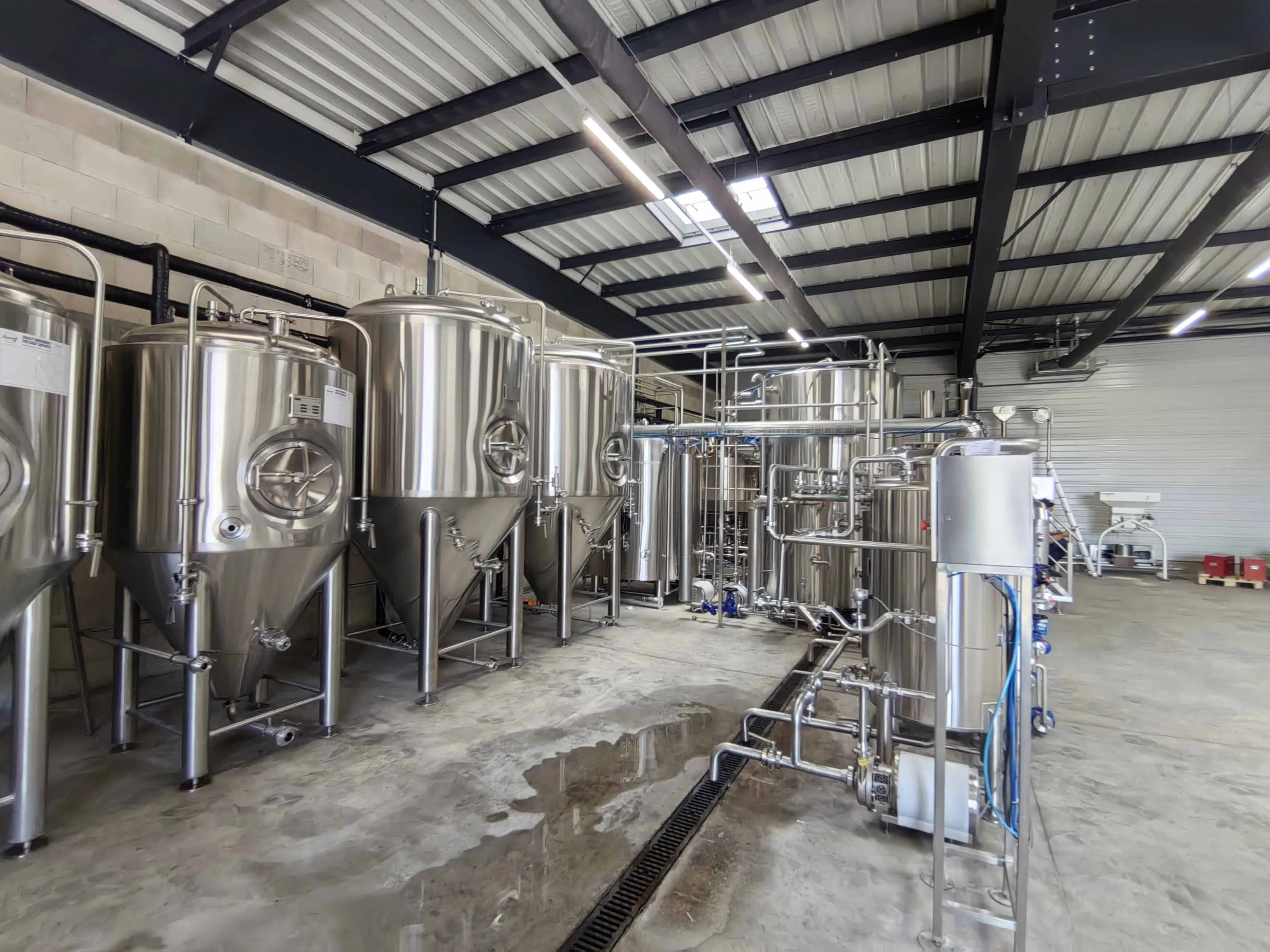 10hl automatic brewhouse core equipment at brasserie vif burgundy