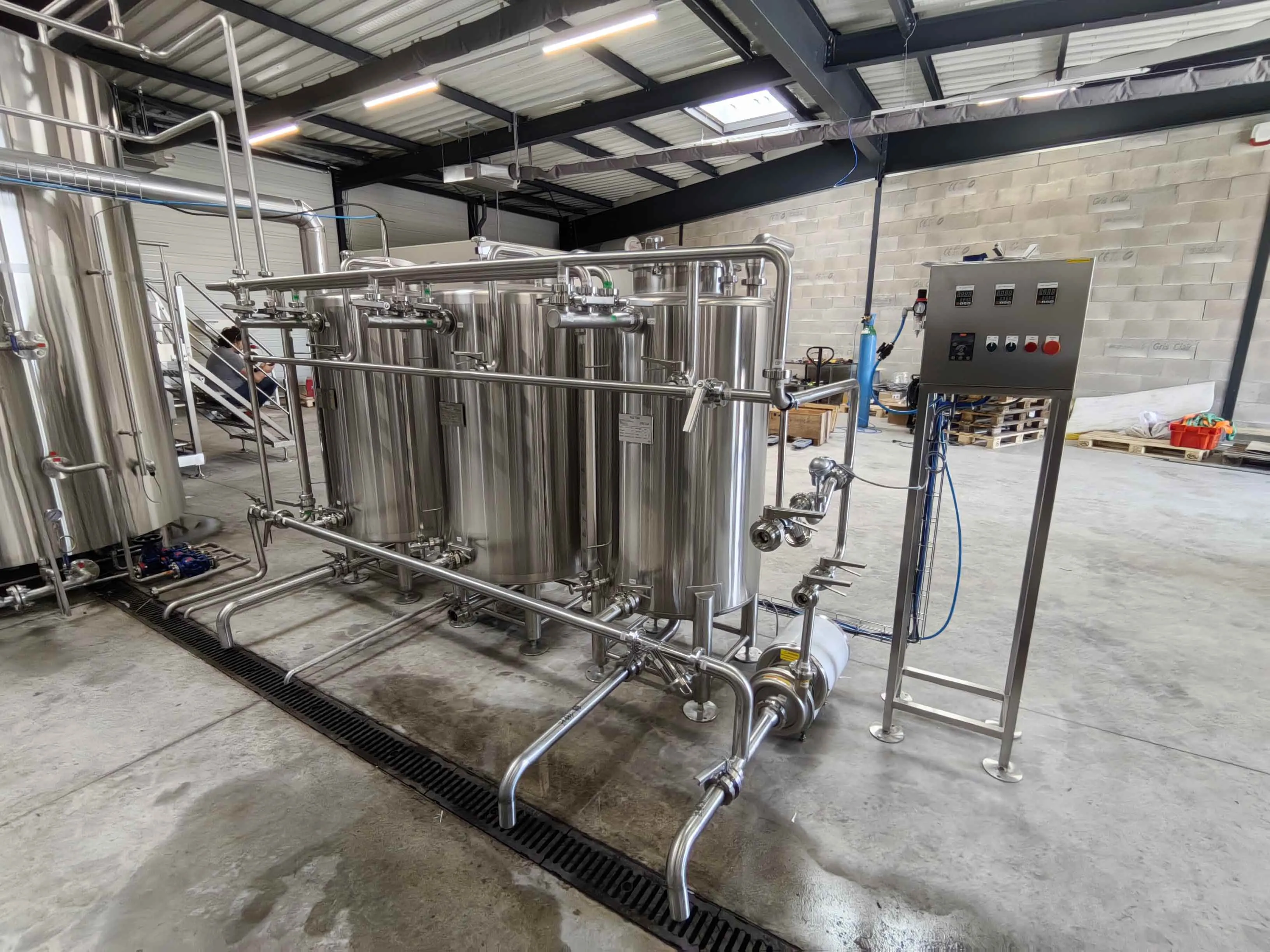 siemens plc control panel for 10hl auto brewing system brasserie vif