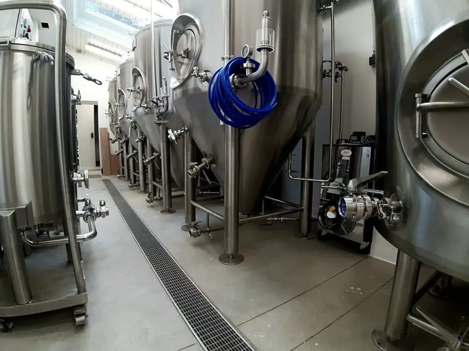 Piping and valve system of 5HL beer brewing project Misery Beer