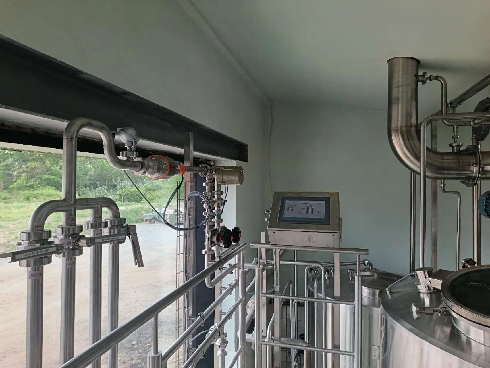 PLC control panel for 10HL semi automatic brewery system