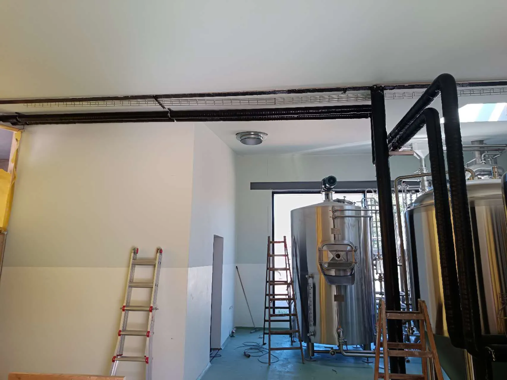 Fermentation tank area of 10HL semi automatic brewery project