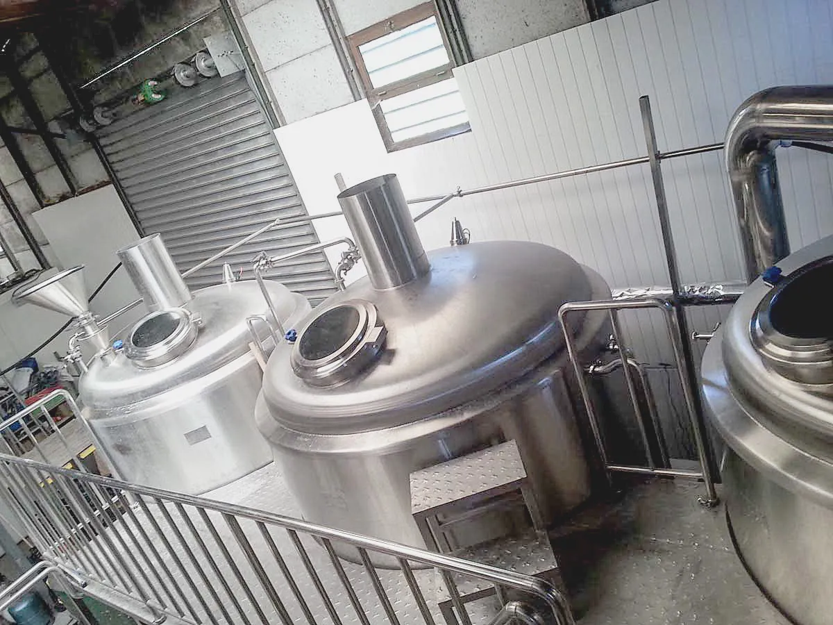 piping and valve system of 20hl micro brewing project brasserie artisanale ox