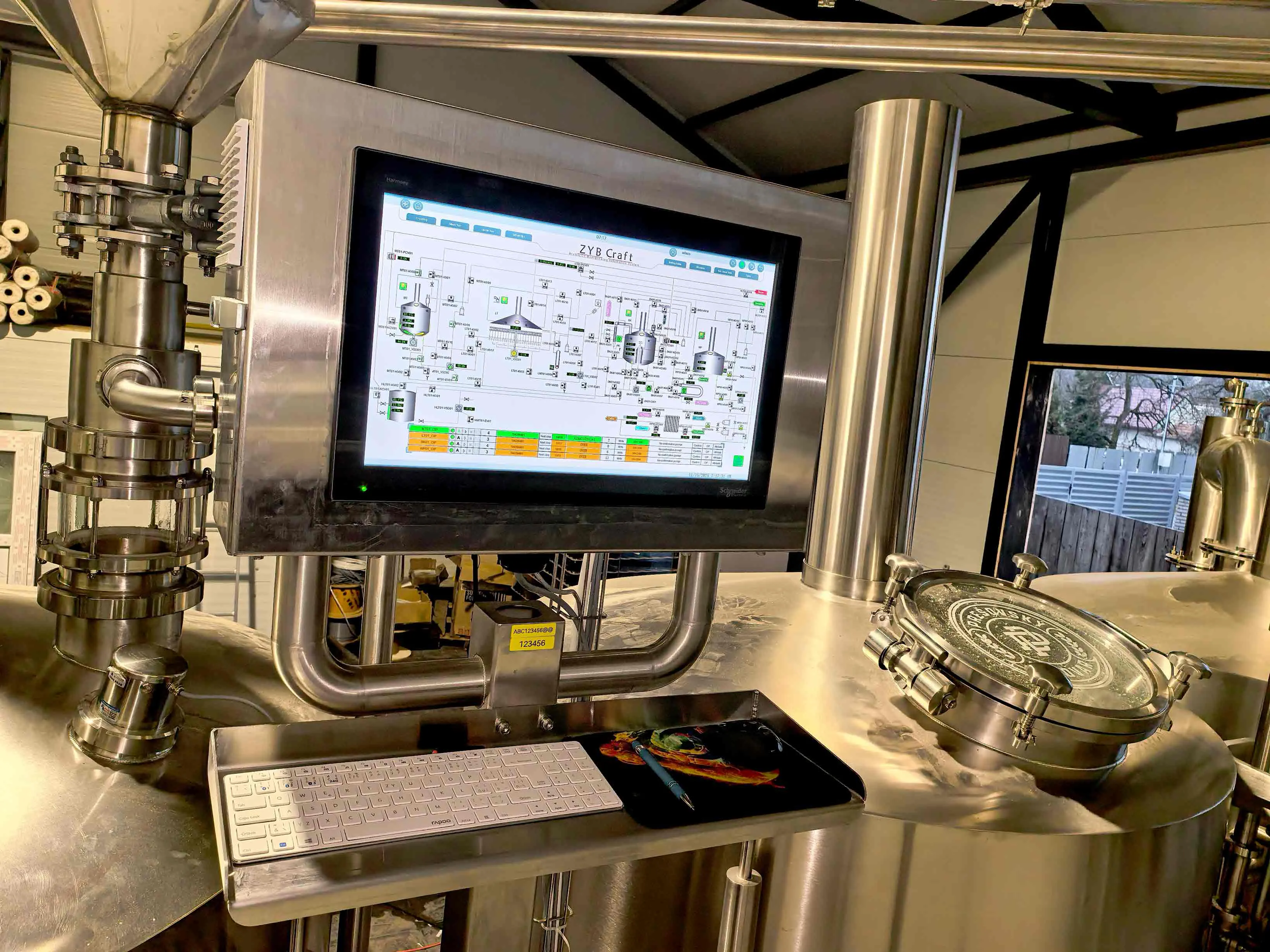 plc control panel for 10hl semi automatic brewery system presovsky pivovar
