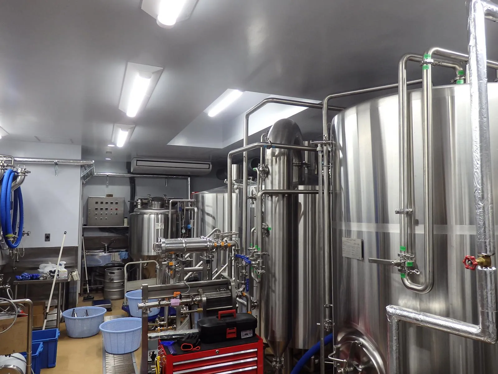 A Route 700L brewing system complete installation