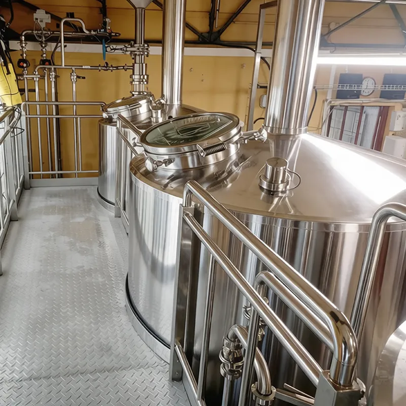 Brasserie Bearnaise 10HL brewhouse unit complete system installation