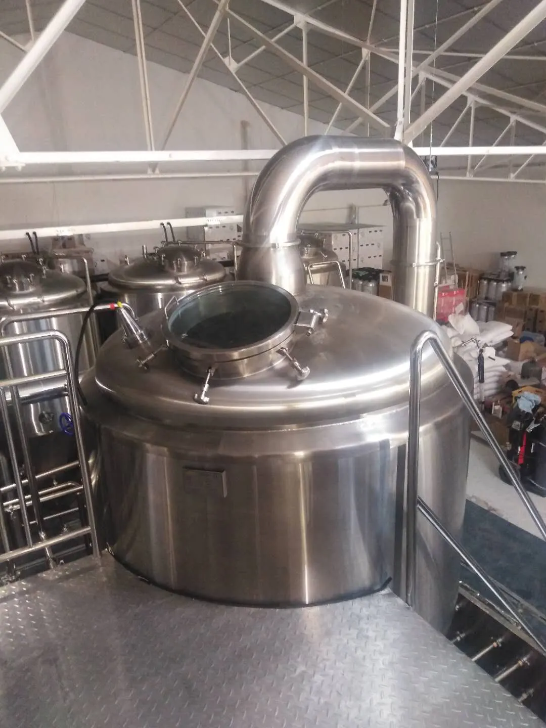 Brasserie Quentovic 20HL brewing system complete installation