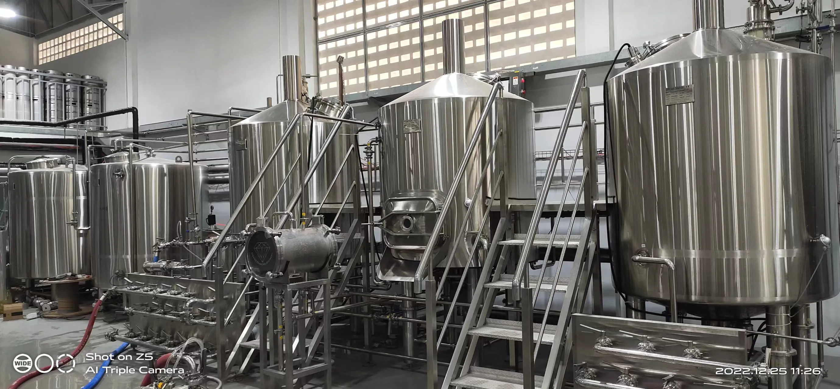 GRAND DIAMOND BREWERY 10HL brewing system complete installation