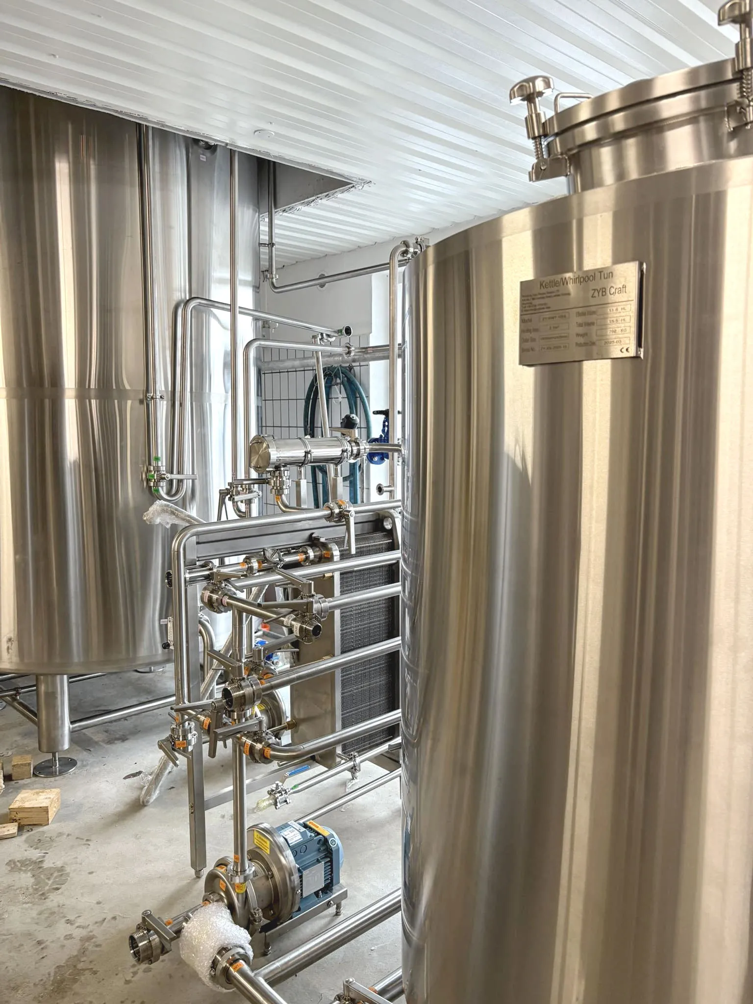Brewmaster operating control panel on 10HL semi automatic brewery equipment