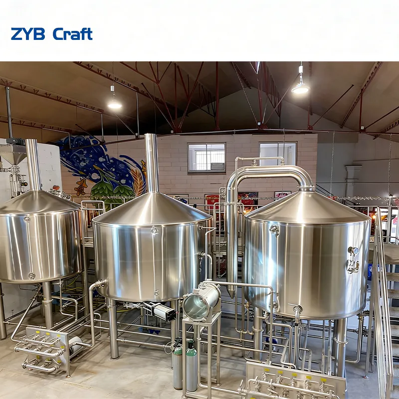 La Gorge Fraiche taproom interior with visible 30HL brewing area