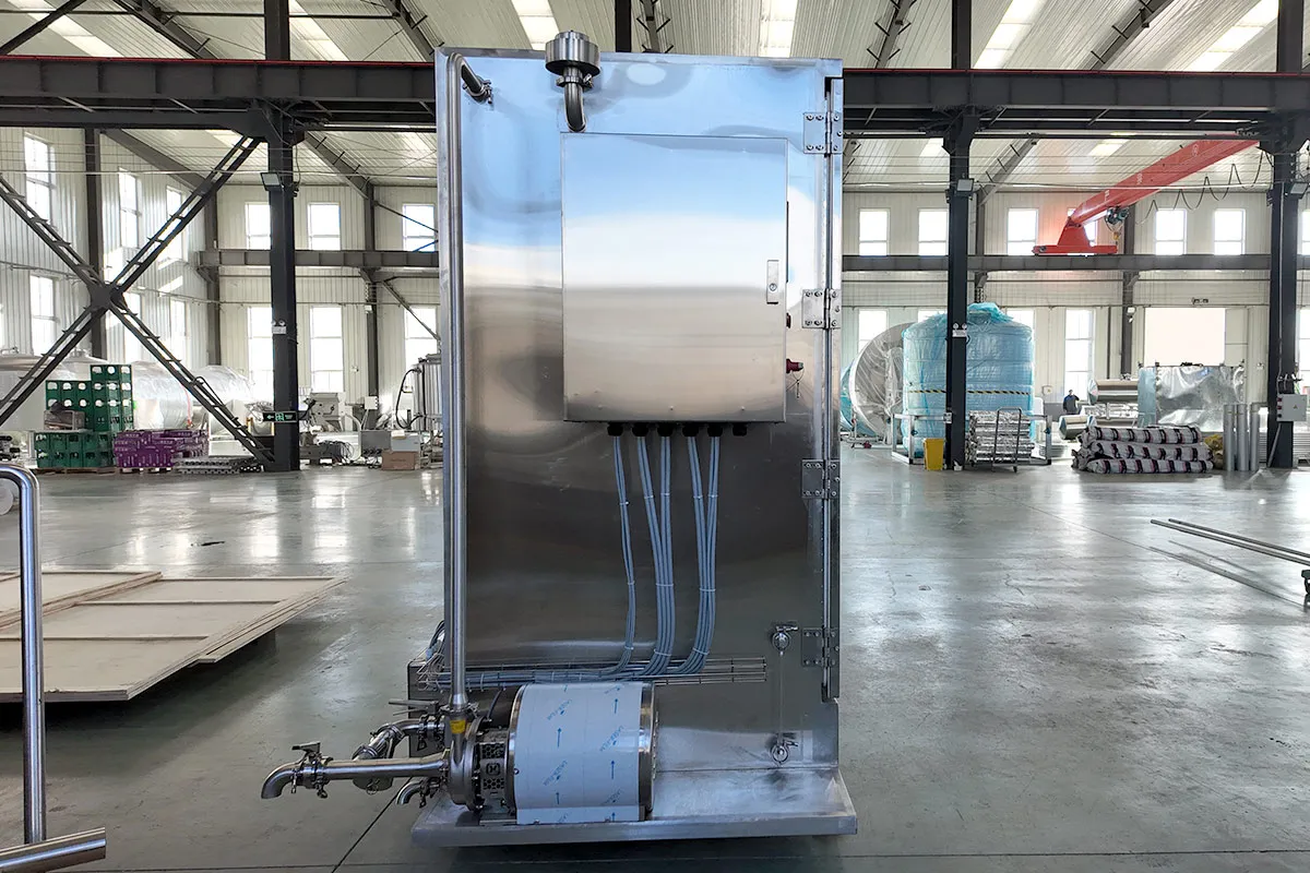 Dual pallet loading structure of batch beer pasteurizer