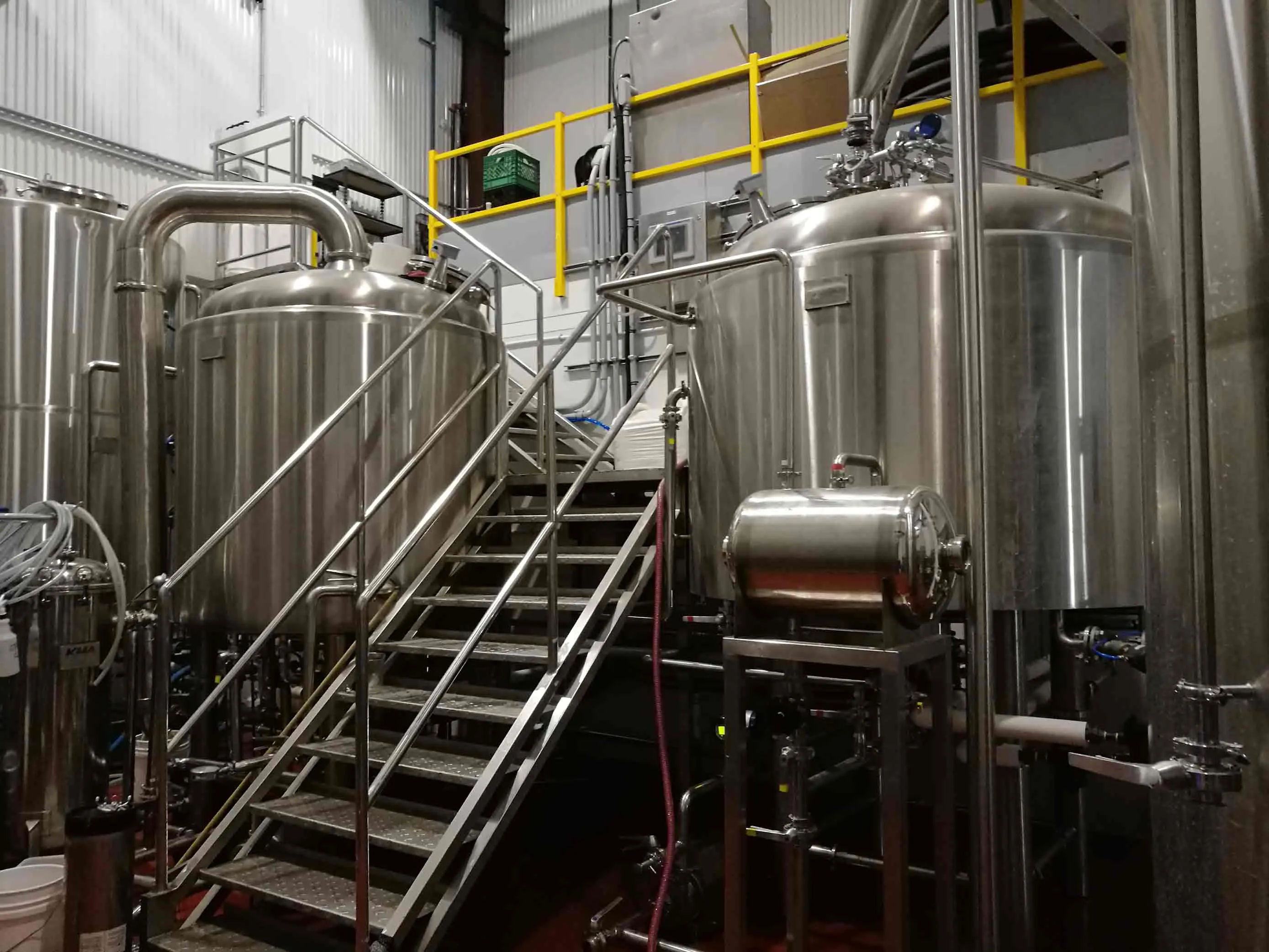 Turnkey 15BBL craft brewery system on-site installation