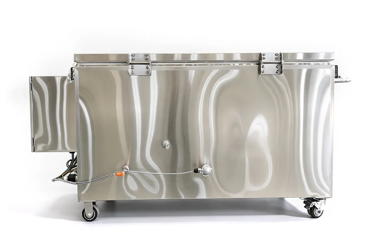 Full view of industrial SUS304 water bath pasteurizer machine
