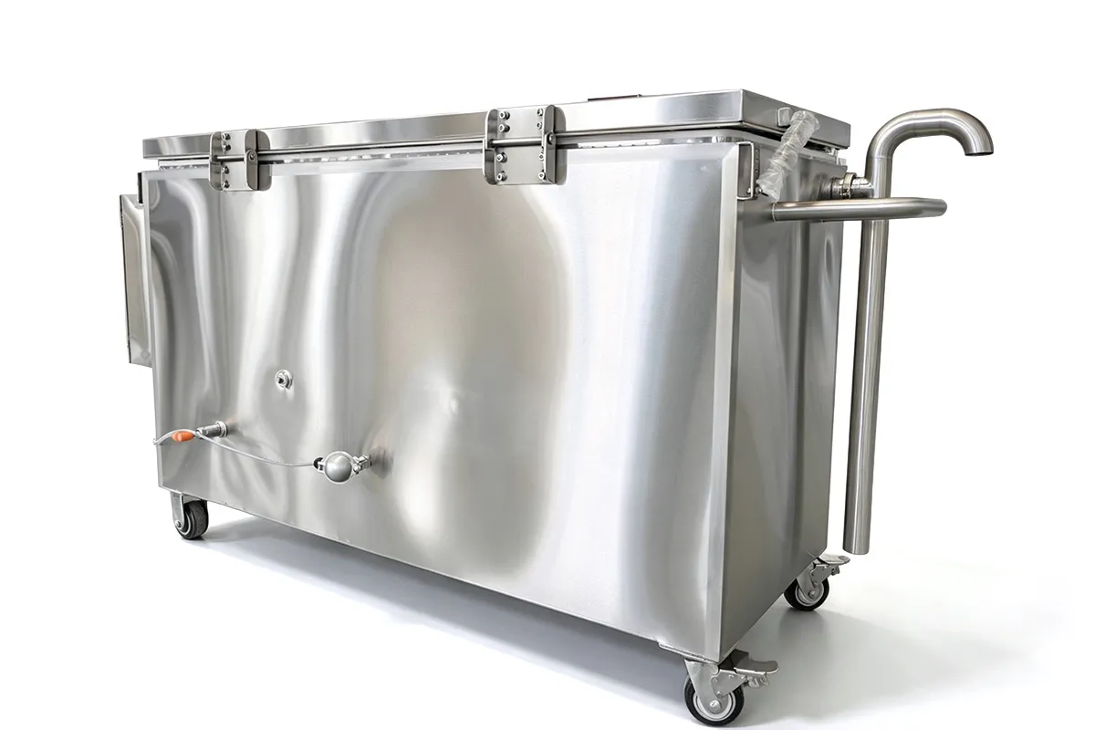 Interior structure of stainless steel bath pasteurizer tank