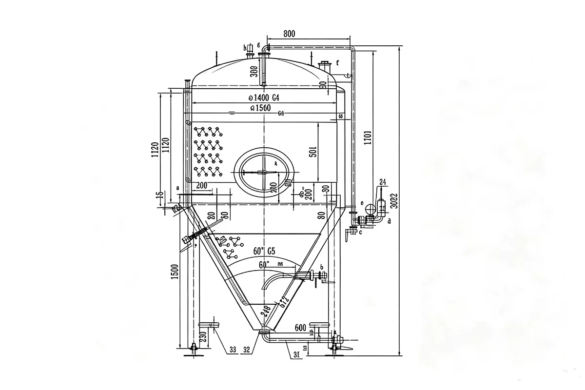 2000L Fermenters - PED certified