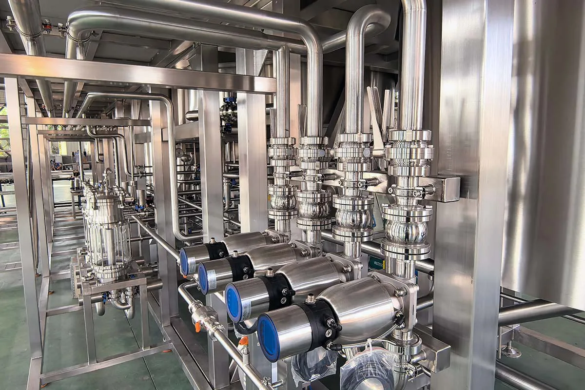 Industrial 25HL four‑vessel brewhouse PLC control beer brewhouse system
