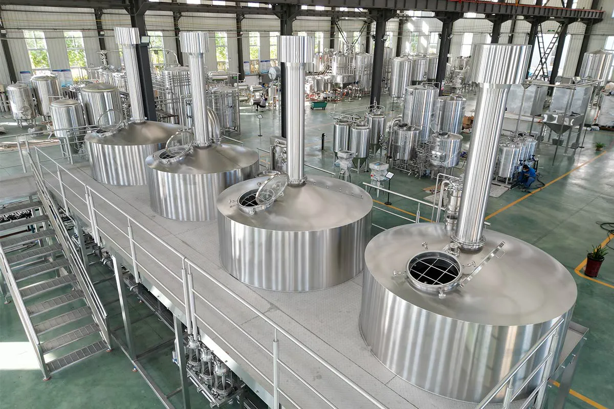 Stainless steel 25HL 4‑vessel brewhouse equipment for craft brewery