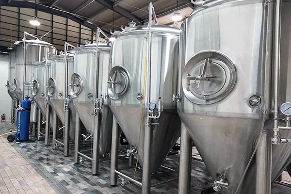 10HL brewery cellar tank expansion installation
