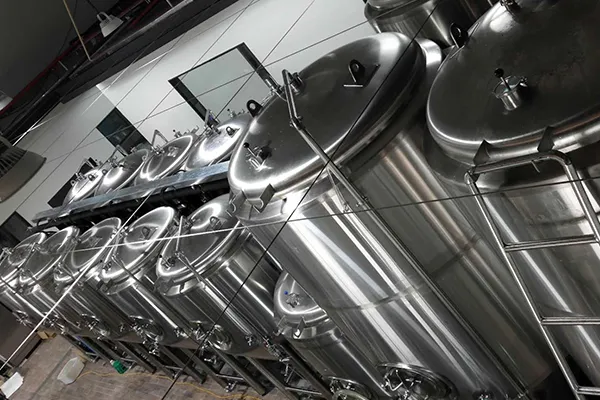 Stainless steel fermenter setup for 10HL brewery cellar expansion