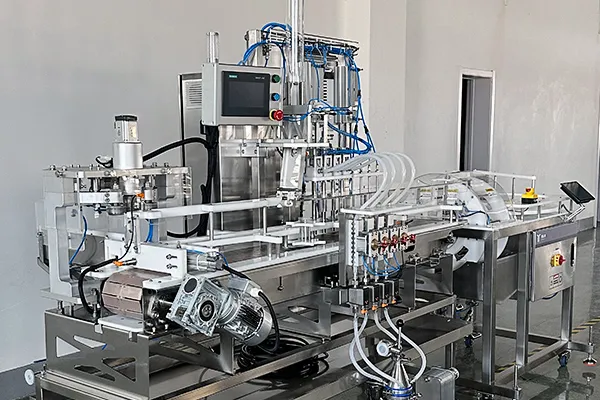 4-head canning line with flip rinse system for craft beer