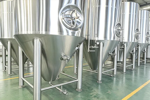 Cooling jacket 3000L beer fermenter project